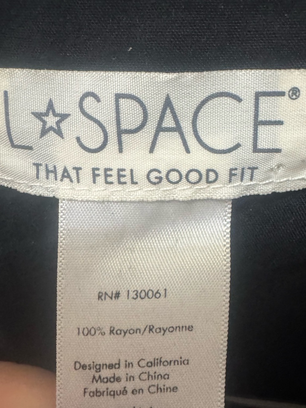 L*Space Prism Dress Black Size Medium - Picture 4 of 4